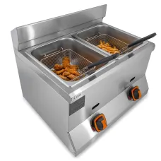 Фритюрниця професійна двопостова газова ZUVER Dragon 2-6 LPG