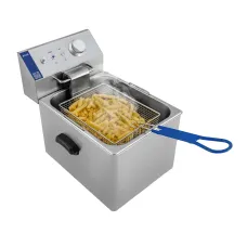Фритюрниця професійна електрична ZUVER Bavaria 1X8 Handle з ручками у гастроємності та корпусі 2800W з захистом від перегріву