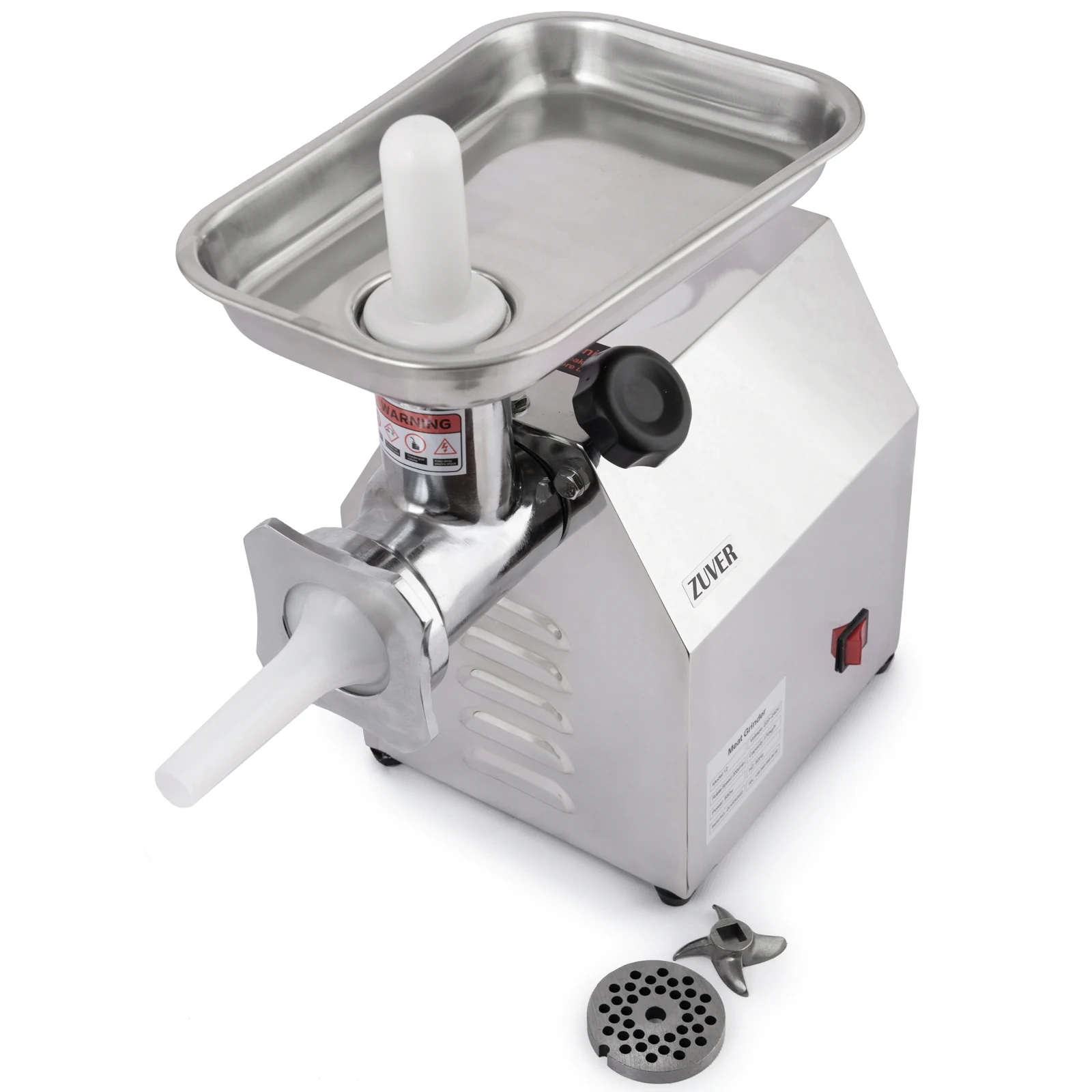 М'ясорубка професійна ZUVER Grinder Profi Budget 850W мотор алюміній горловина зі сталі