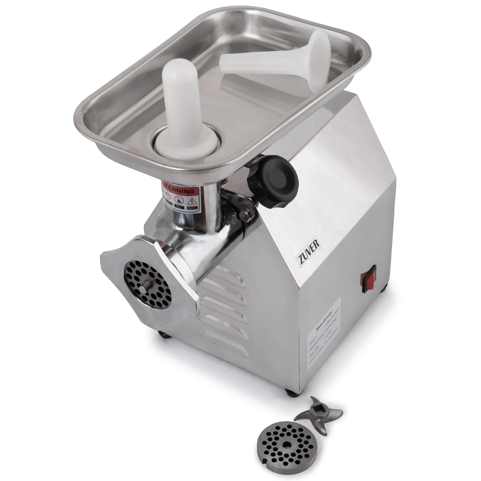 М'ясорубка професійна ZUVER Grinder Profi Budget 850W мотор алюміній горловина зі сталі