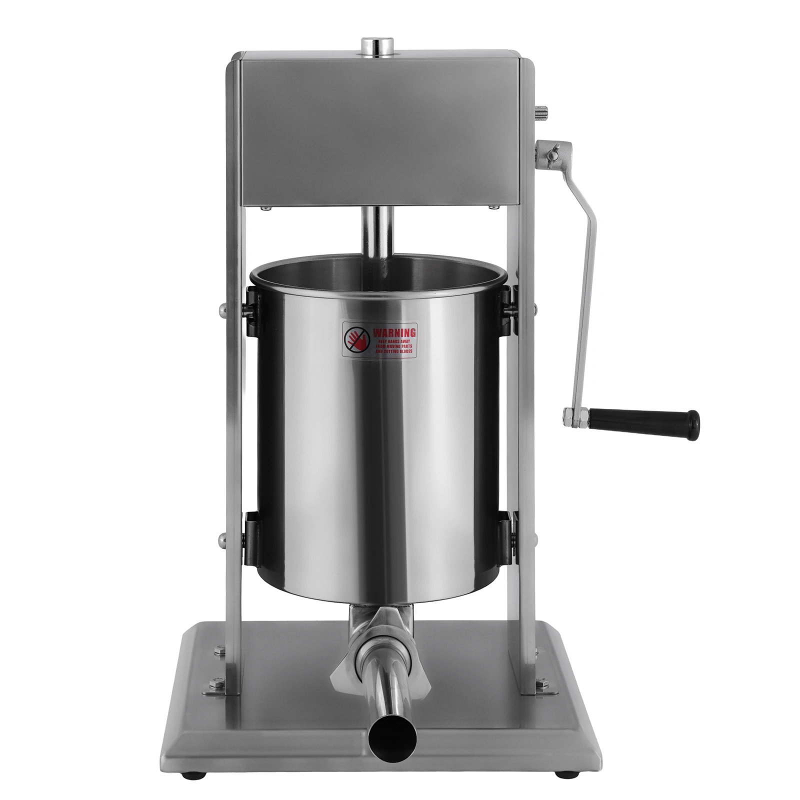 Шприц ковбасний ZUVER Stuffer Vertical 10 (SV-10) корпус нержавіюча сталь S/S201 (преміальна марка), міцні шестерні, 2 швидкості, 5 насадок, 2 ущільнювальні кільця